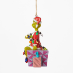 Christmas Ornament: Dr. Seuss Grinch - Grinch on Present Ornament