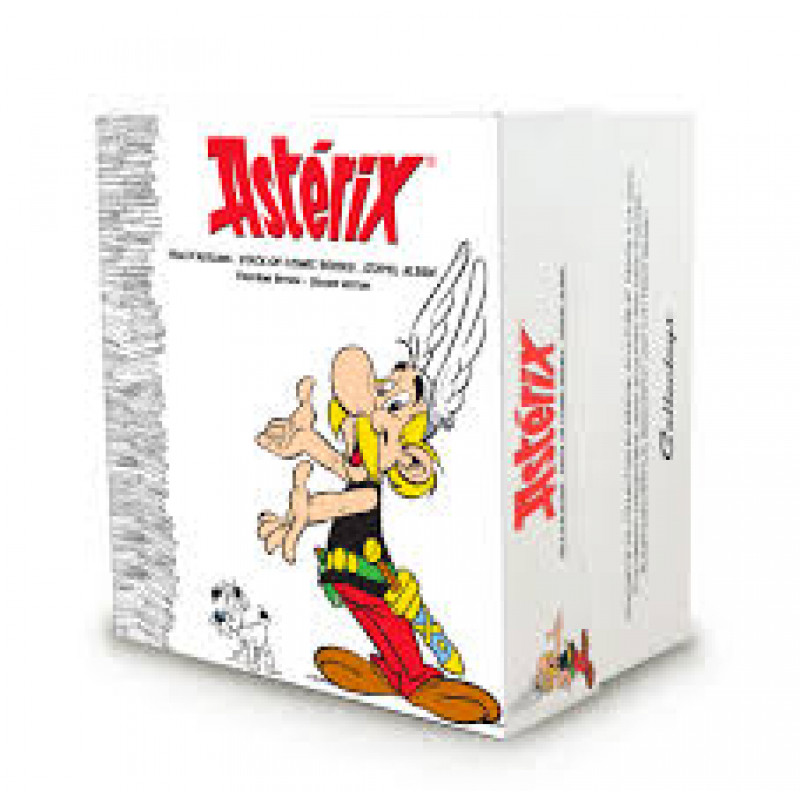 Plastoy 00128 Asterix with pile of comics Asterix mit Bücherstapel