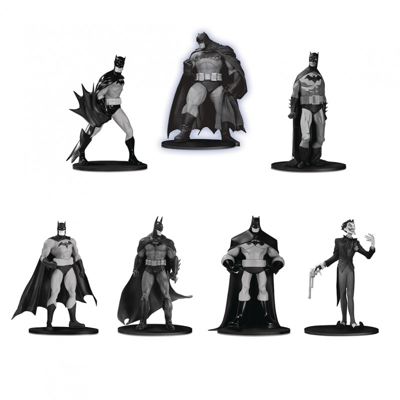 Batman Black & White Minifigure 7-Pack Box Set #3 - AF-DC-0007