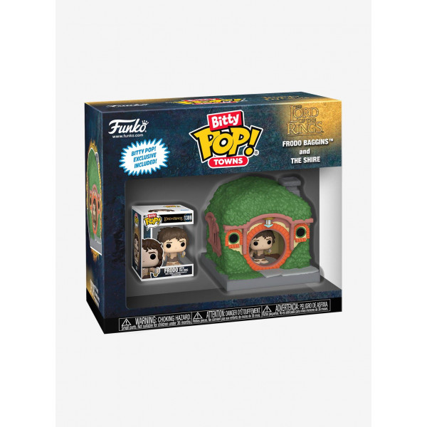 Bitty POP! Towns: Lord of the Rings "Frodo Baggins and the Shire" EXCLUSIVE ICXLUDED! Frodo with the Ring Vinyl Figure