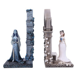 Bookends Corpse Bride Bust: Emily and Victoria