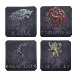 Coaster 4-Pack: Game of Thrones "Medallion Set Sigil"