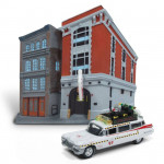 Dioramas Ghostbusters: Firehouse & 1959 Cadillac Ecto-1 Diecast Model 1/64