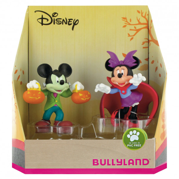Disney Gift Box with 2 Figures Mickey and Minnie Halloween