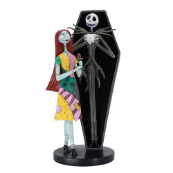 Disney Showcase: Nightmare before Christmas " Jack and Sally Coffin Figurine"