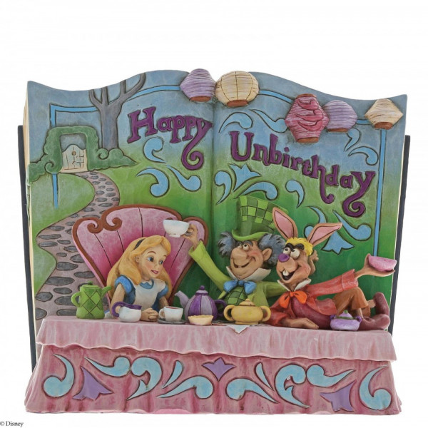 Βιβλιοστάτης Disney Traditions: Η Αλίκη στη Χώρα των Θαυμάτων Tea Party "Happy Unbirthday" Storybook