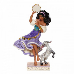 Disney Traditions: Esmeralda and Djali "Twirling Tambourine Player" του Jim Shore