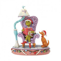 Disney Traditions: Grinch "In a large Chair Light Up" by Jim Shore