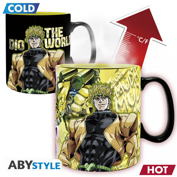 Heat Change Mega Mug: Jojo's Bizare Adventure Stardust Crusaders "Jotaro Dio"