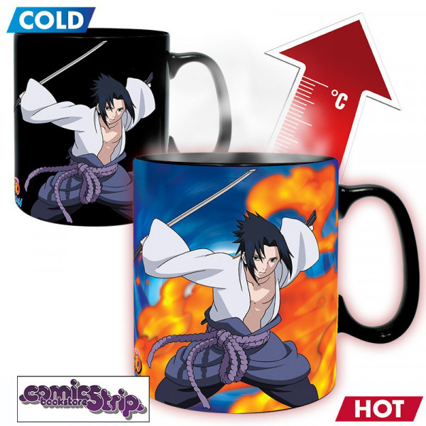 Heat Change Mega Mug: Naruto Shippuden "Naruto & Sasuke"
