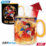 Heat Change Mega Mug: One Piece "Luffy & Sabo"