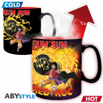 Heat Change Mega Mug: One Piece "Wanted"