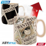 Heat Change Mega Κούπα: One Piece "Wanted"