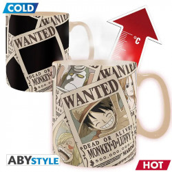Heat Change Mega Κούπα: One Piece "Wanted"