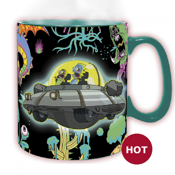 Heat Change Mega Mug: Rick and Morty "Spaceship"