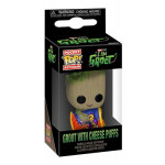 Pocket POP! Vinyl Keychain Marvel Studios: I Am Groot "Groot with Cheese Puffs"