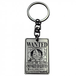 Keychain: One Piece "Luffy Wanted"