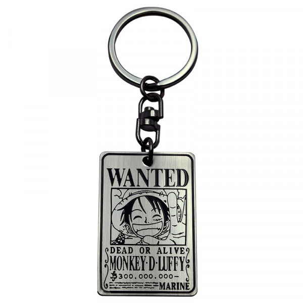 Keychain: One Piece "Luffy Wanted"