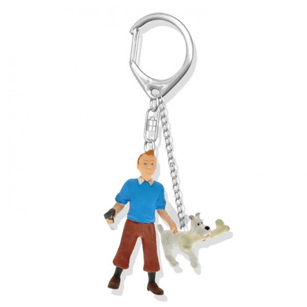 Keychain: Tintin and Snowy