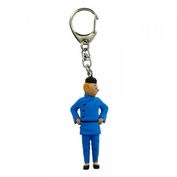 Keychain: Tintin Blue Lotus