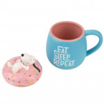 3D Mug: Peanuts "Snoopy - Eat Sleep Repeat"