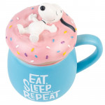 3D Mug: Peanuts "Snoopy - Eat Sleep Repeat"