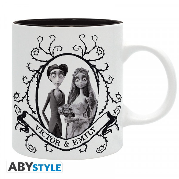 Mug: Corpse Bride - Victor & Emily "Can the living marry the dead?"