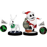 Nightmare Before Christmas Mini Egg Attack Figure: Santa Jack & Skeleton Reindeer (2-Pack)
