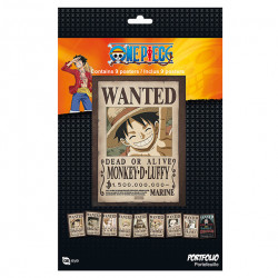 One Piece σετ 9-Αφίσες: Portfolio "Luffy's Crew Wanted posters"