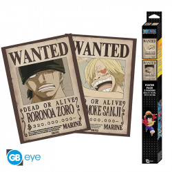 One Piece Αφίσες: "Wanted Sanji" & "Wanted Zoro"