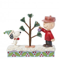 Peanuts by Jim Shore: Snoopy & Charlie Brown "Christmas Tree" 