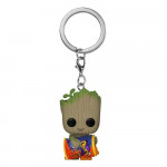 Pocket POP! Vinyl Keychain Marvel Studios: I Am Groot "Groot with Cheese Puffs"