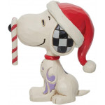 Peanuts του Jim Shore: Snoopy "Glitter Candy Cane" (Mini Figurine)