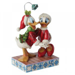 Disney Traditions: Donald Duck and Daisy Duck "Mistletoe Christmas" by Jim Shore