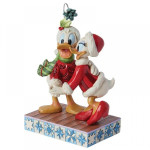 Disney Traditions: Donald Duck and Daisy Duck "Mistletoe Christmas" by Jim Shore