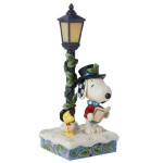 Peanuts "Snoopy & Woodstock Carolling Light-up" του Jim Shore (Χριστουγενιάτικη σειρά)