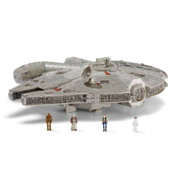 Star Wars Micro Galaxy Squadron Feature Vehicle with Figures: Millennium Falcon