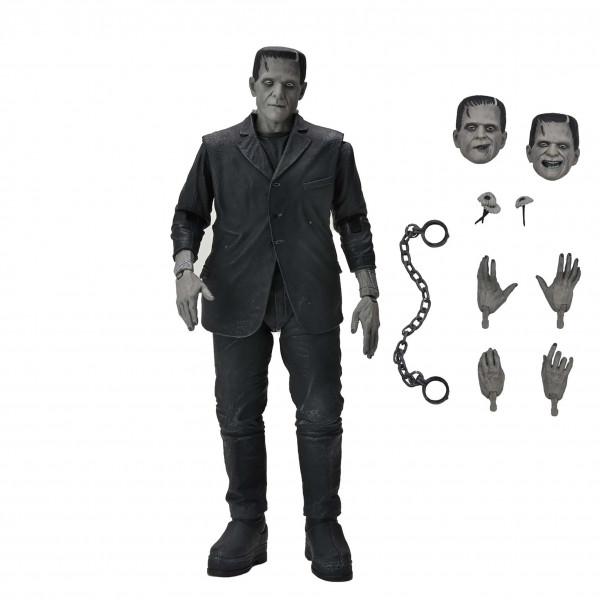 Universal Monsters Ultimate Action Figure: Το τέρας του Φρανκενστάιν (ασπρόμαυρη)