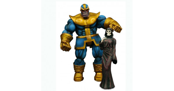 Marvel Select Classic Comic Thanos w/Death Figure - DIamond Select Toys