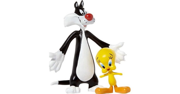 Bendable Figure: 2-Pack Sylvester the Cat & Tweety Bird - PF-NJLT4806