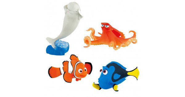 Mini Figurines Figures Nemo Squirt Dory Disney Finding Nemo Bundle and Bruce Ages 3+ Set of 4