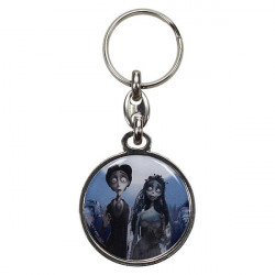 Keychain: Corpse Bride "Victor & Emily" (Metallic)