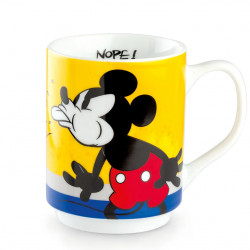 Mug: Mickey "Nope" Yellow stackable mug