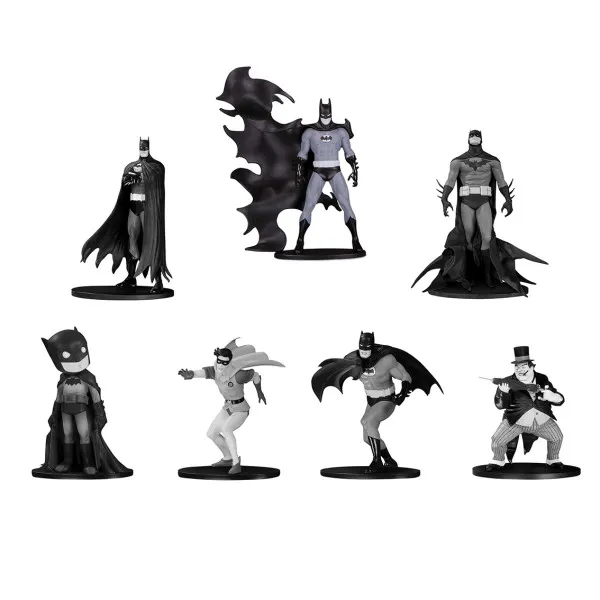 Batman Black & White Minifigure 7-Pack Box Set #4