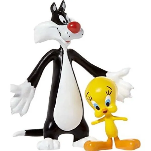 Bendable Figure: 2-Pack Sylvester the Cat & Tweety Bird - PF-NJLT4806