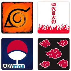 Coaster 4-Pack: Naruto Shippuden "Emblems"