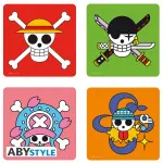 Σουβέρ (σετ των 4): One Piece "Skulls"