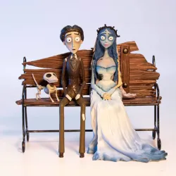 Corpse Bride PVC statue "Emily, Victor & Scraps"