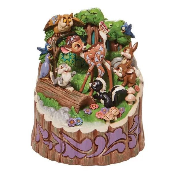 Disney Showcase "Carved by Heart": Bambi's Forrest Friends του Jim Shore