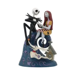 Disney Traditions: Jack, Sally, Zero and his Gravestone "Spiral Hill Romance" του Jim Shore (Nightmare before Christmas)